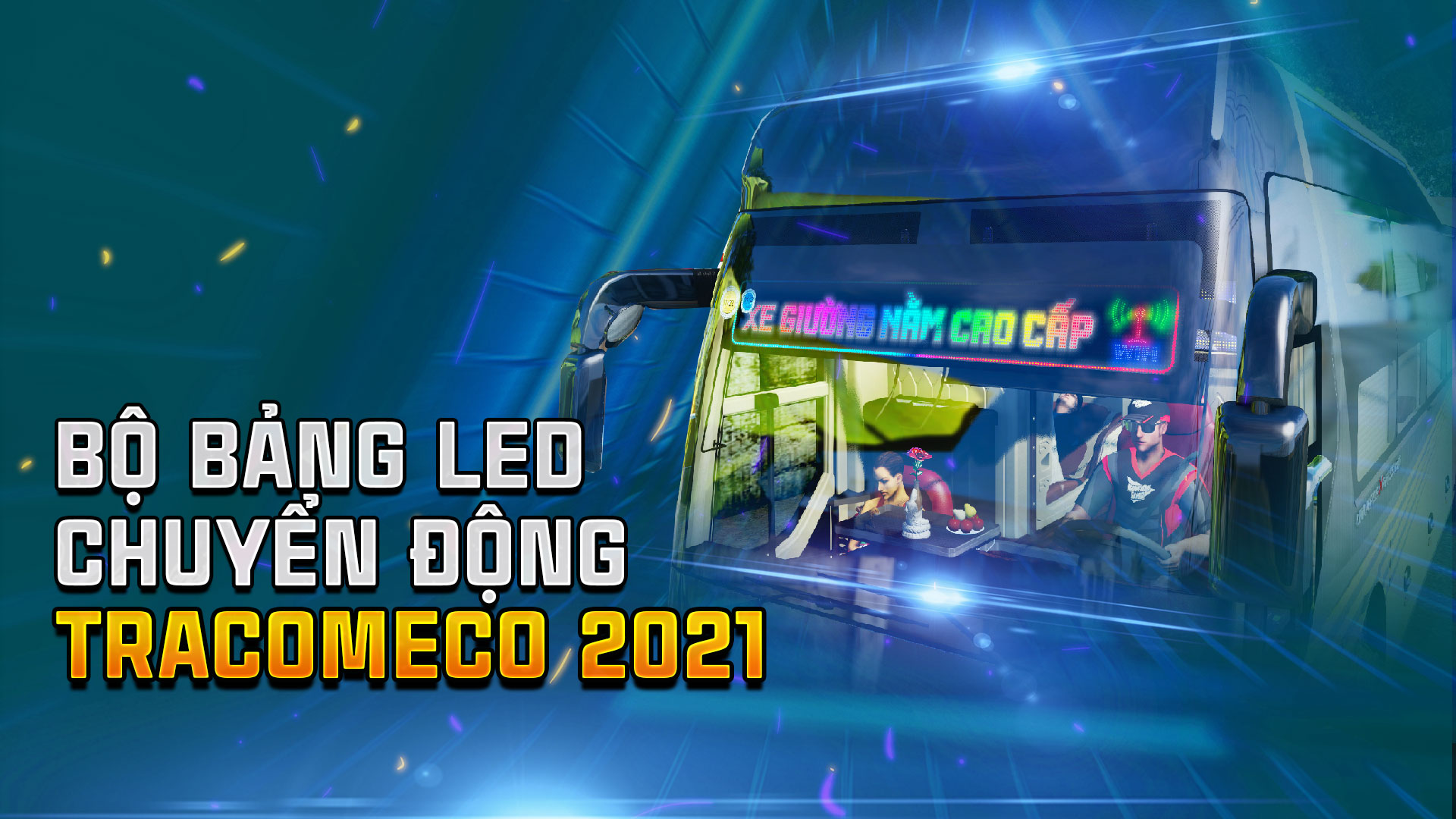 MOD ETS2 - Bảng Tên Nhà Xe Chuyển Động Đèn LED Tracomeco 2021