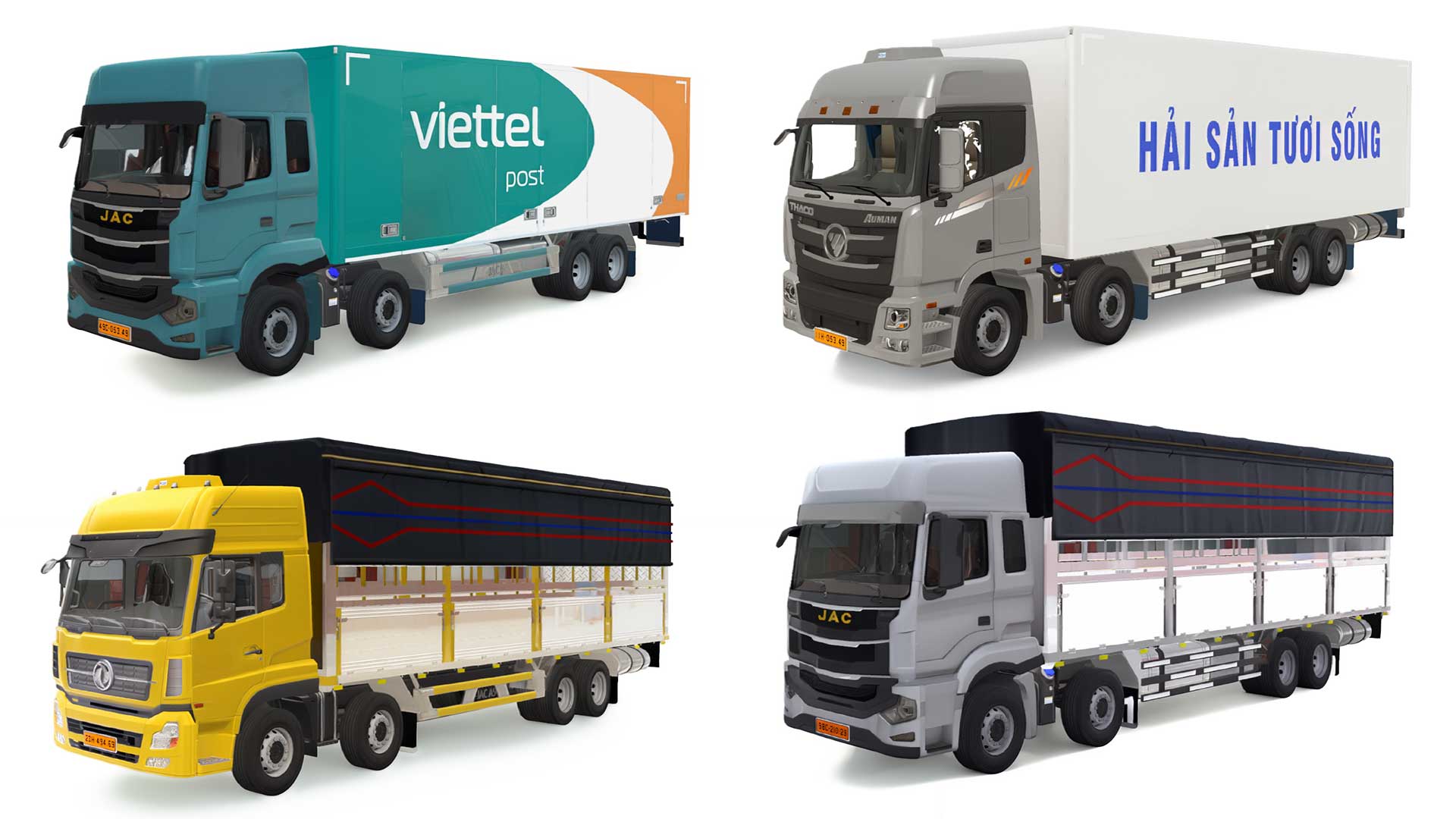 MOD ETS2 - Bộ Xe Tải Thùng