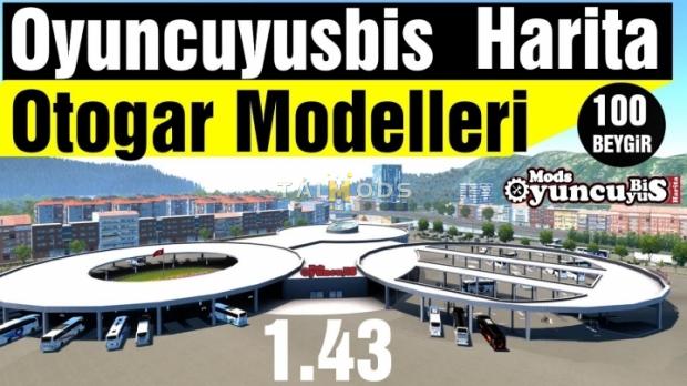 ETS2 - New Turkey Map With Beautiful Bus Terminals (1.43.x)
