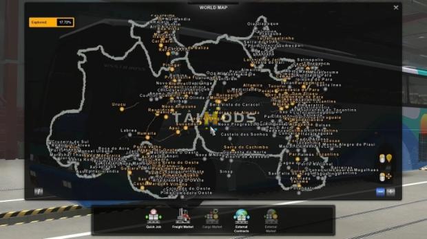 ETS2 - New North Brazil Map V6.0 Convoy Ready (1.42.x)