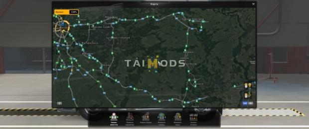 ETS2 - Map of Russia RusMap V5.0 (1.41.x)