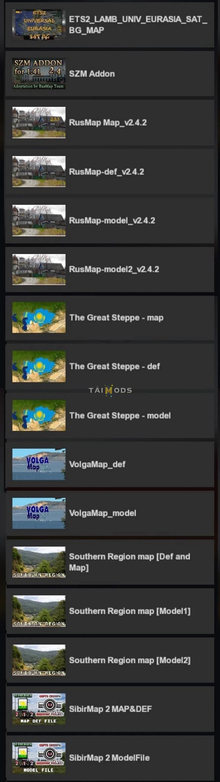 ETS2 - SibirMap V2.1.2 (1.41.x)