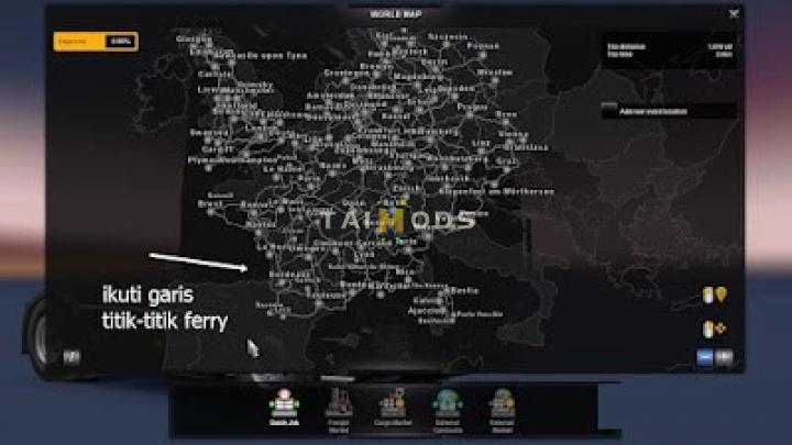 ETS2 - Map Jowo (Javanese) Map Addon (1.41.x)