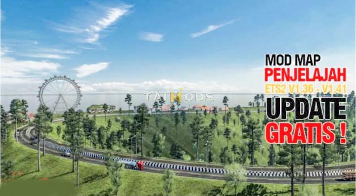 ETS2 - Penjelajah Map V3.1 (1.41.x)