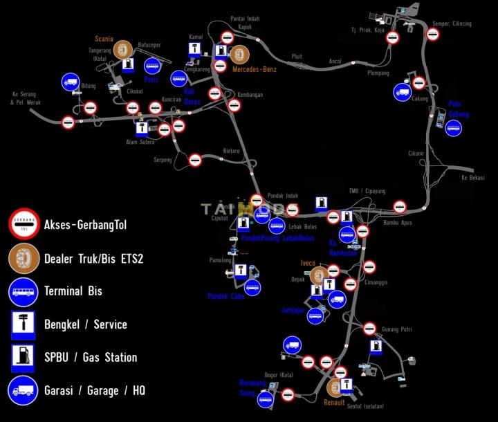 ETS2 - JRR V0.3 – Indonesia Map (1.41.x)