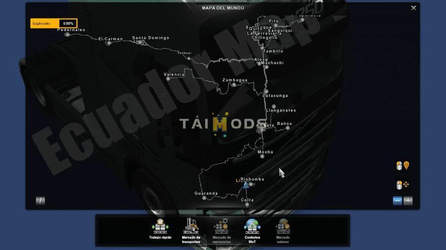 ETS2 - Ecuador Map - Standalone - V0.8 (1.39.x)