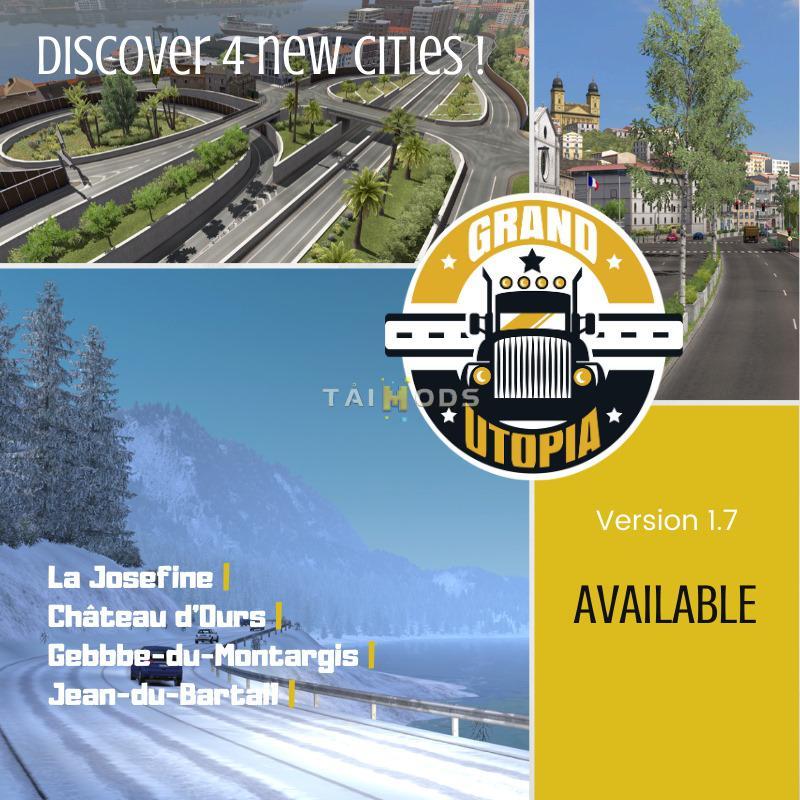 ETS2 - Grand Utopia Map V1.9 (1.38.x)