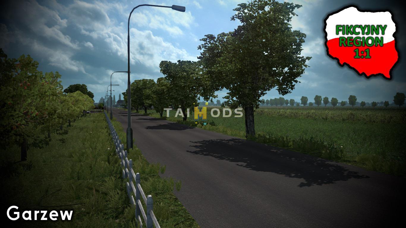 ETS2 - Fikcyjny Region 1:1 Map V0.11 Beta (1.38.x)