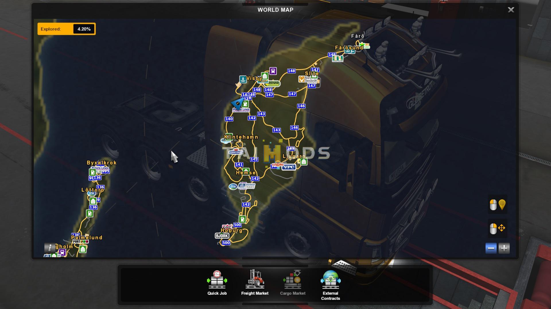 ETS2 - Swedish Islands Map V1.10 (1.37.x)