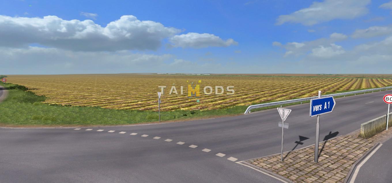 ETS2 - Les Champs Du Centre (Fictif) Map (1.36.x)