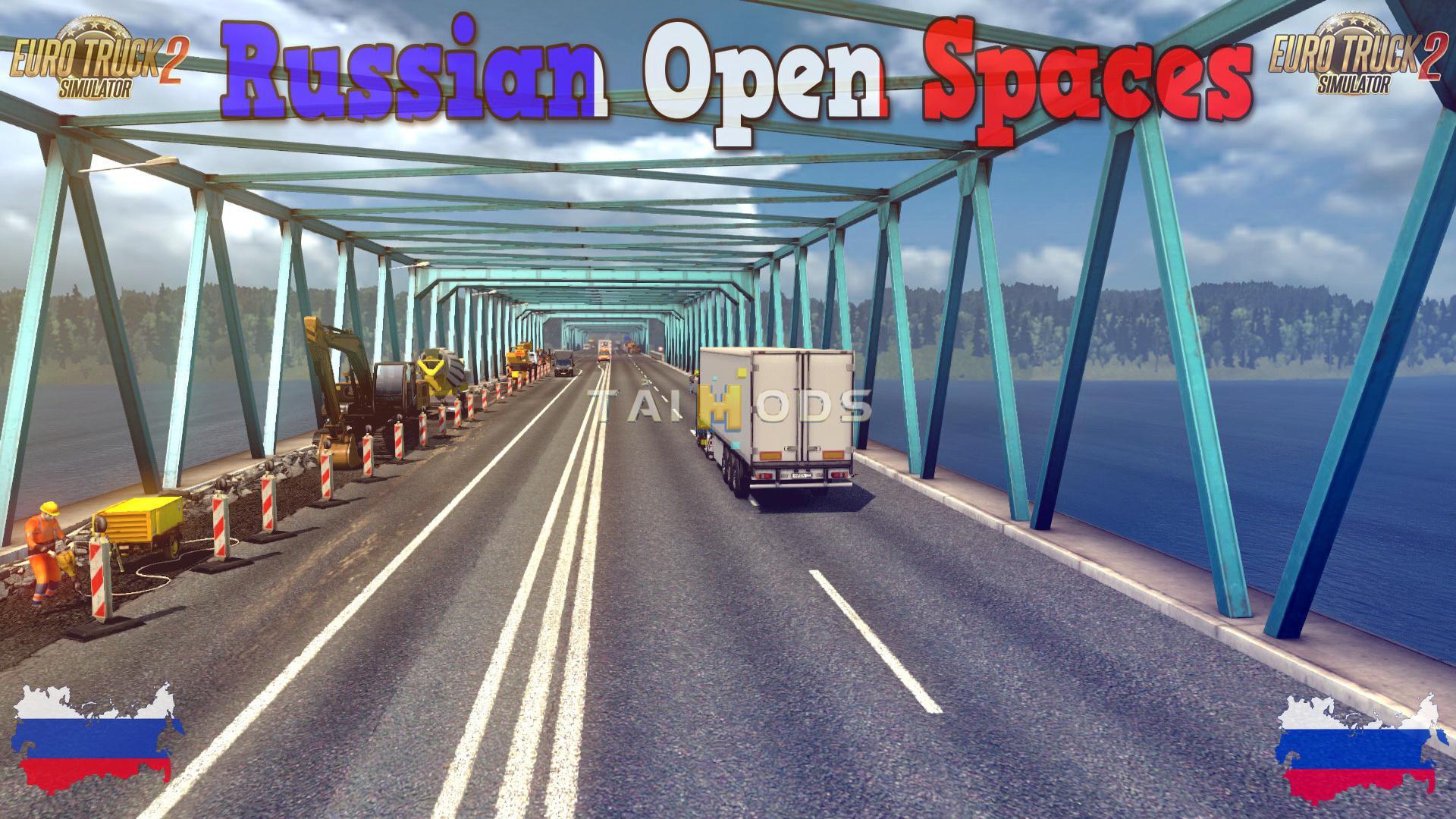 ETS2 - Russian Open Spaces Map V7.5 (1.35.X)