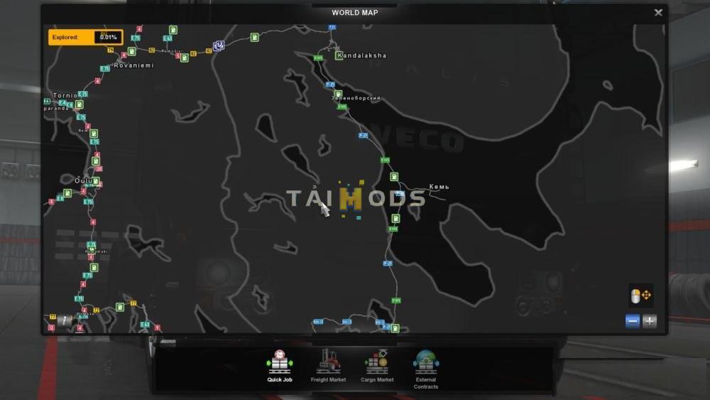 ETS2 - Rusmap V1.8.1.2 for Promods 2.41 Fix (1.35.X)