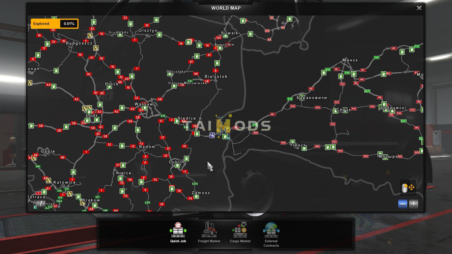 ETS2 - Rusmap V1.8.1.2 for Promods 2.41 Fix (1.35.X)