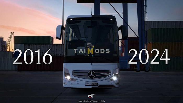 MOD ETS2 – Xe Khách ETS2 - Mercedes-Benz New Travego 15 SHD V1.55 (1.55.x)