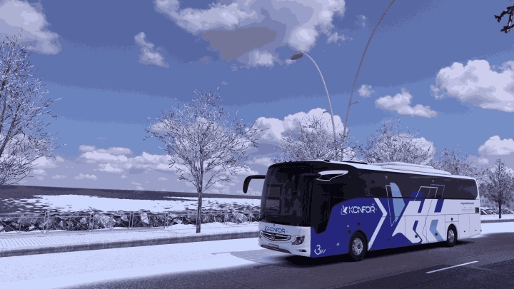 MOD ETS2 – Xe Khách ETS2 - Mercedes-Benz Tourismo 16 E6 Konfor Turizm Skinpack V1.0 (1.53.x)