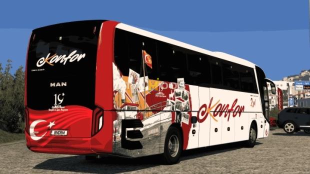 MOD ETS2 – Xe Khách ETS2 - Man Lions Coach E6 Konfor Turizm 19 Mayis Ozel Tasarim Skin V1.0 (1.50.x)