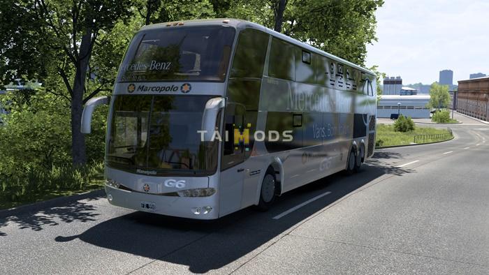 MOD ETS2 – Xe Khách ETS2 - Marcopolo G6 1800 6x2 Mercedes Benz V1.0 (1.50.x)