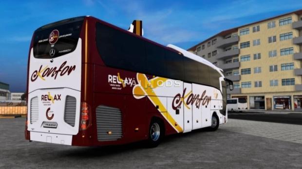 ETS2 - Mercedes Benz Travego 15 SHD Euro 6 Konfor Turizm Kurumsal Skin V1.0 (1.47.x)