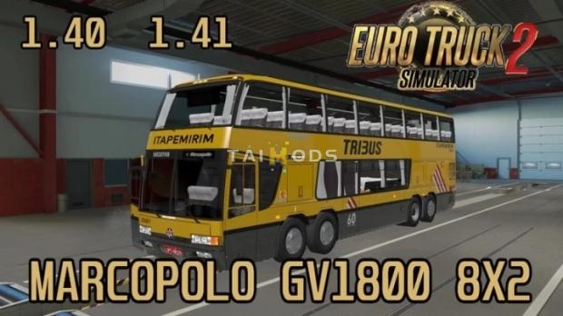 MOD ETS2 – Xe Khách ETS2 - Marcopolo GV 1800 DD 8x2 (1.45.x)