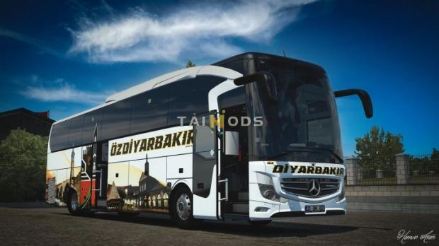 ETS2 - Mercedes Benz New Travego 16 SHD – Oz Diyarbakir Skin (1.44.x)