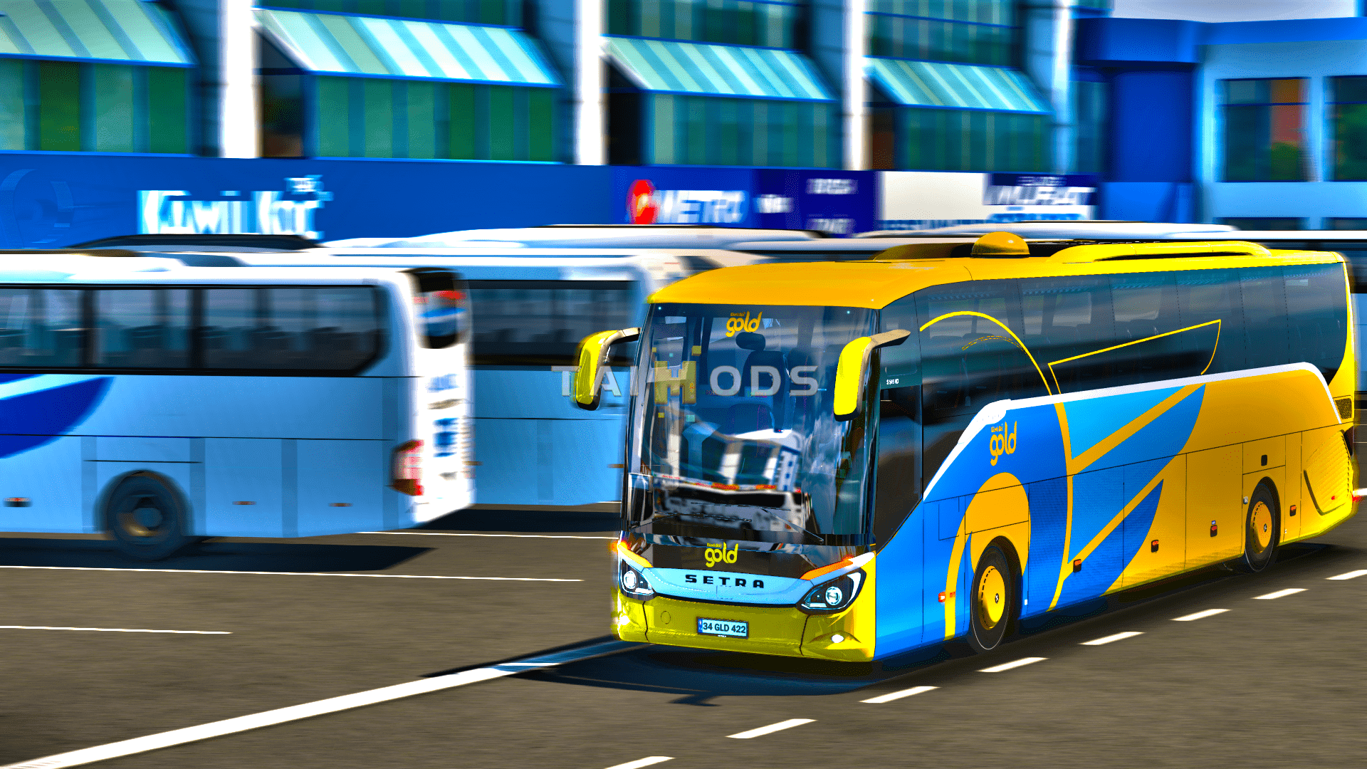 ETS2 - Setra 516 HD Kamilkoc Gold Skin (1.43.x)