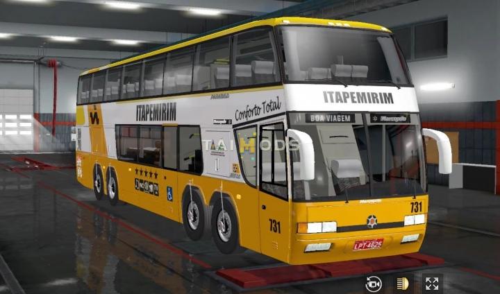 MOD ETS2 – Xe Khách ETS2 - Marcopolo GV 1800 DD V3.0 (1.41.x)