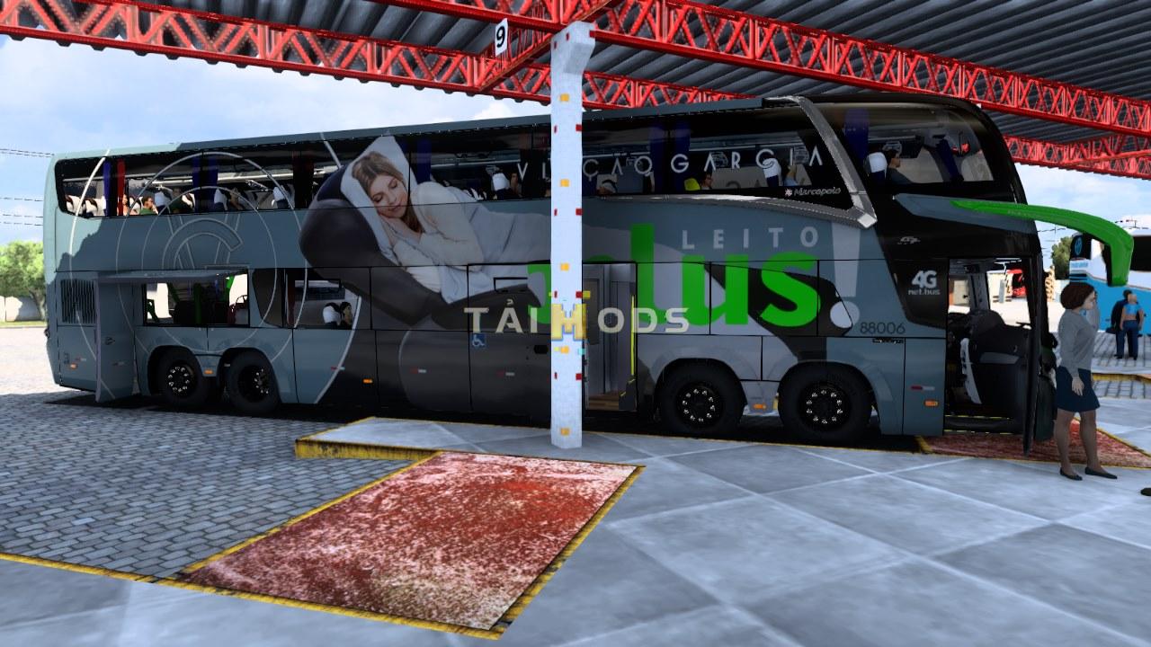 MOD ETS2 – Xe Khách ETS2 - New G7 1800 DD MB Julio Cesar (1.41.x)