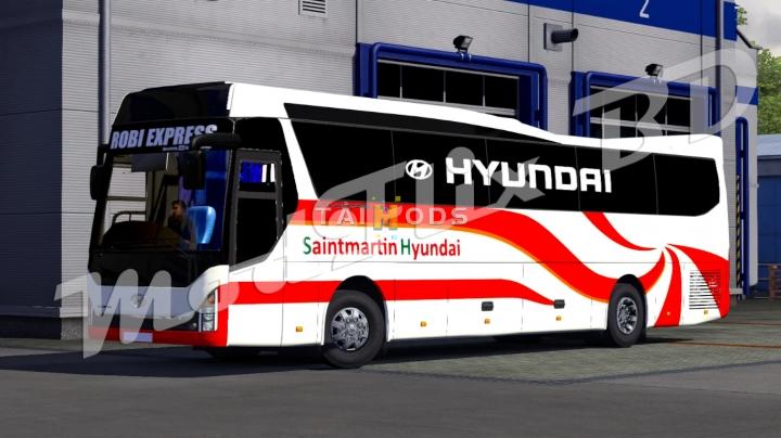 MOD ETS2 – Xe Khách ETS2 - Hyundai Universe Ex 12.5 (1.40.x)