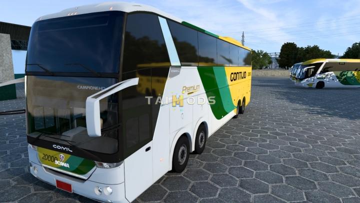 MOD ETS2 – Xe Khách ETS2 - Comil HD 4.05 Scania 8x2 Bus (1.40.x)