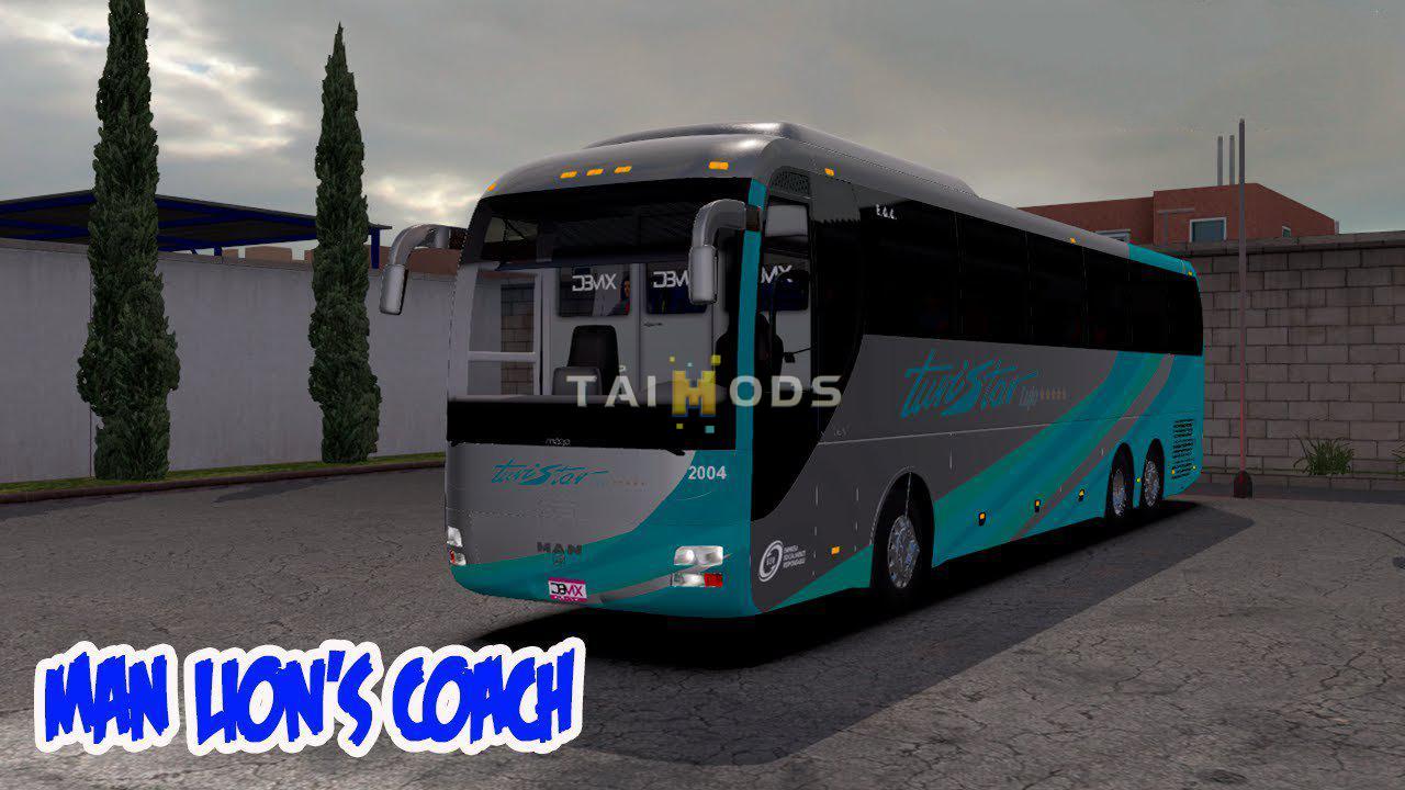 MOD ETS2 – Xe Khách ETS2 - Man Lion Coach + Interior V1.5 (1.39.x)