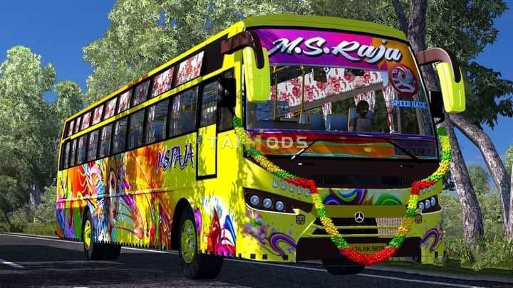 MOD ETS2 – Xe Khách ETS2 - Tamilnadu Bus - 5 in 1 Mega Pack (1.40.x)