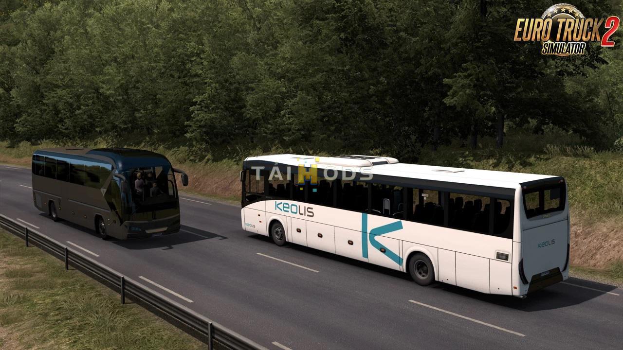 MOD ETS2 – Xe Khách ETS2 - Iveco Evadys Line 13M + Interior V1.0.4 (1.39.x)