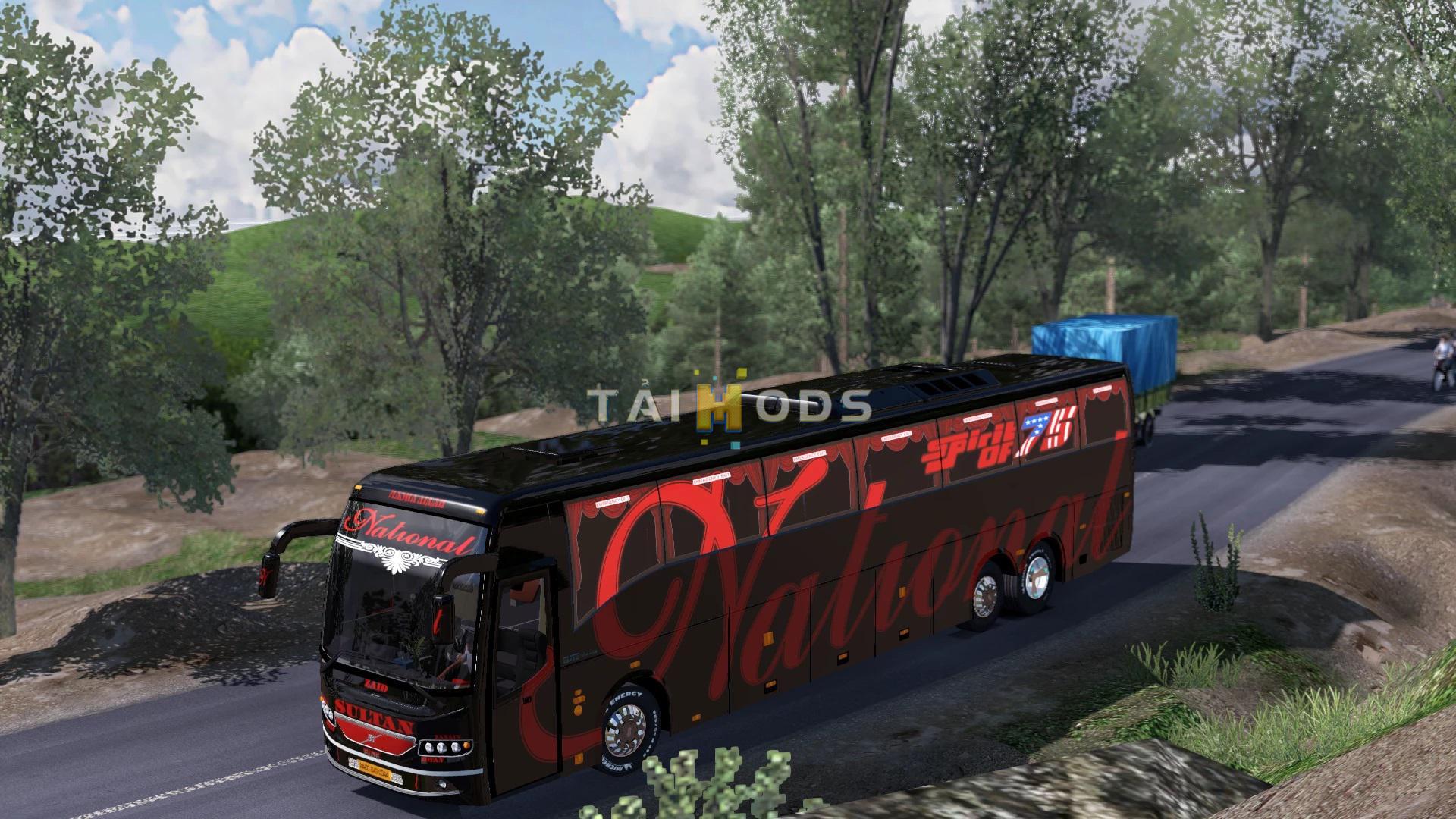 MOD ETS2 – Xe Khách ETS2 - Volvo B9R I-Shift Multiaxle Update V2.0 (1.39.x)