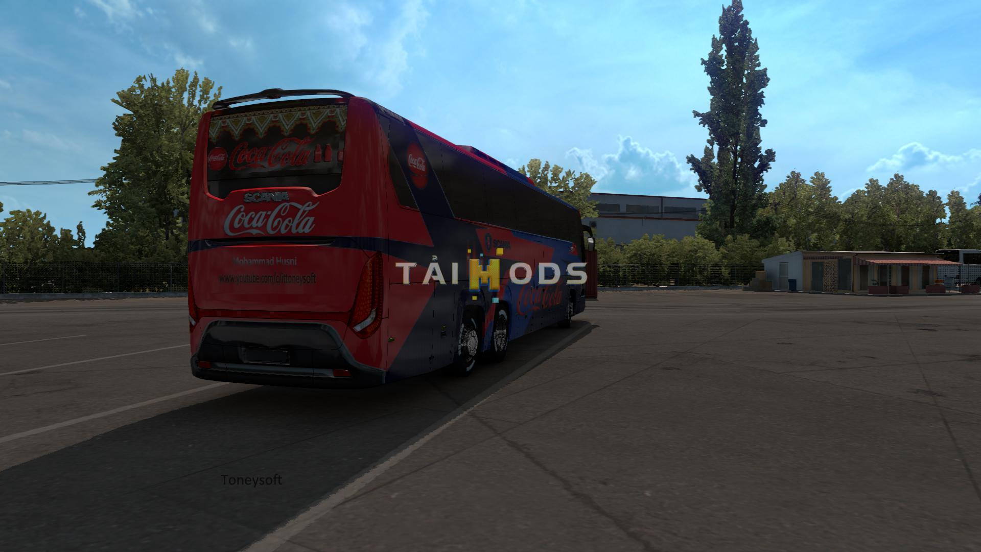 ETS2 - Scania Touring Cocala Officially Bus Skin Husni HD (1.39.x)