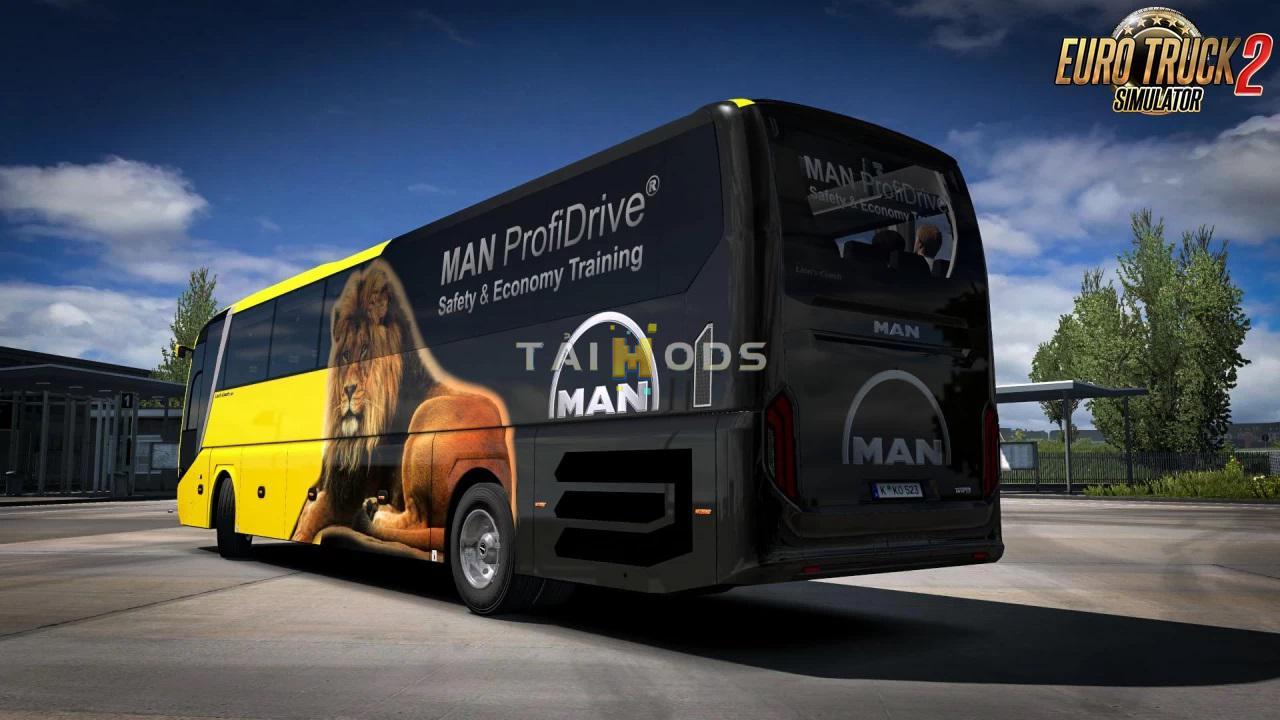 MOD ETS2 – Xe Khách ETS2 - Man Lions Coach 2017 Optiview Bus + Interior V1.1 (1.39.x)