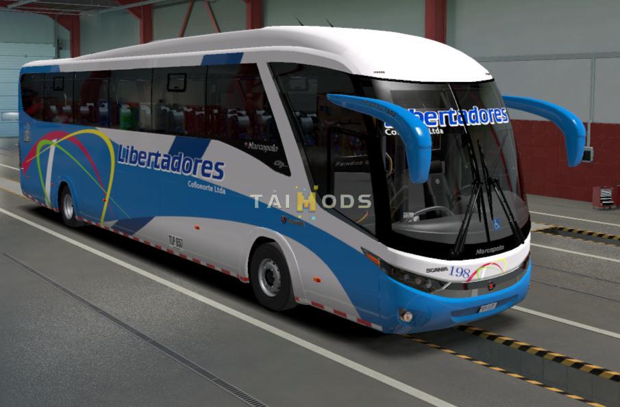 ETS2 - Marcopolo G7 1200 4x2 Skins Colombia (1.38.x)