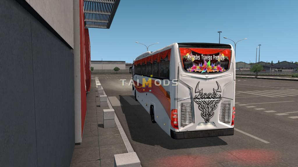 ETS2 - Mercedes Travego Premium 4k Model SHD Skin 2020 V1.0 (1.36.x)