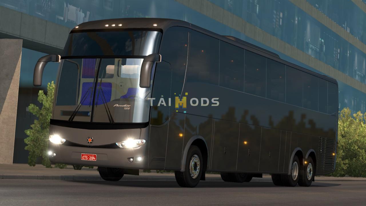 MOD ETS2 – Xe Khách ETS2 - Marcopolo G6 1200 Mercedes Bus (1.36.x)
