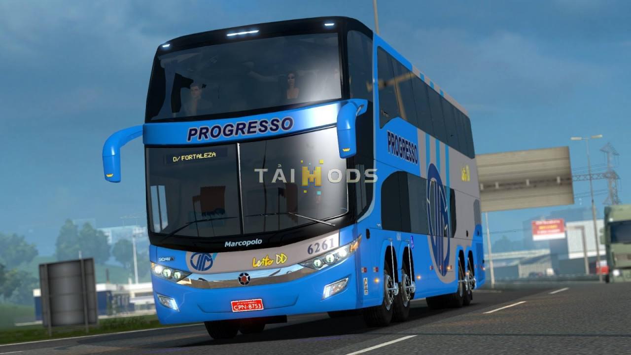 MOD ETS2 – Xe Khách ETS2 - Marcopolo Paradiso G7 1800 DD Scania 6x2/8x2 Bus (1.36.x)
