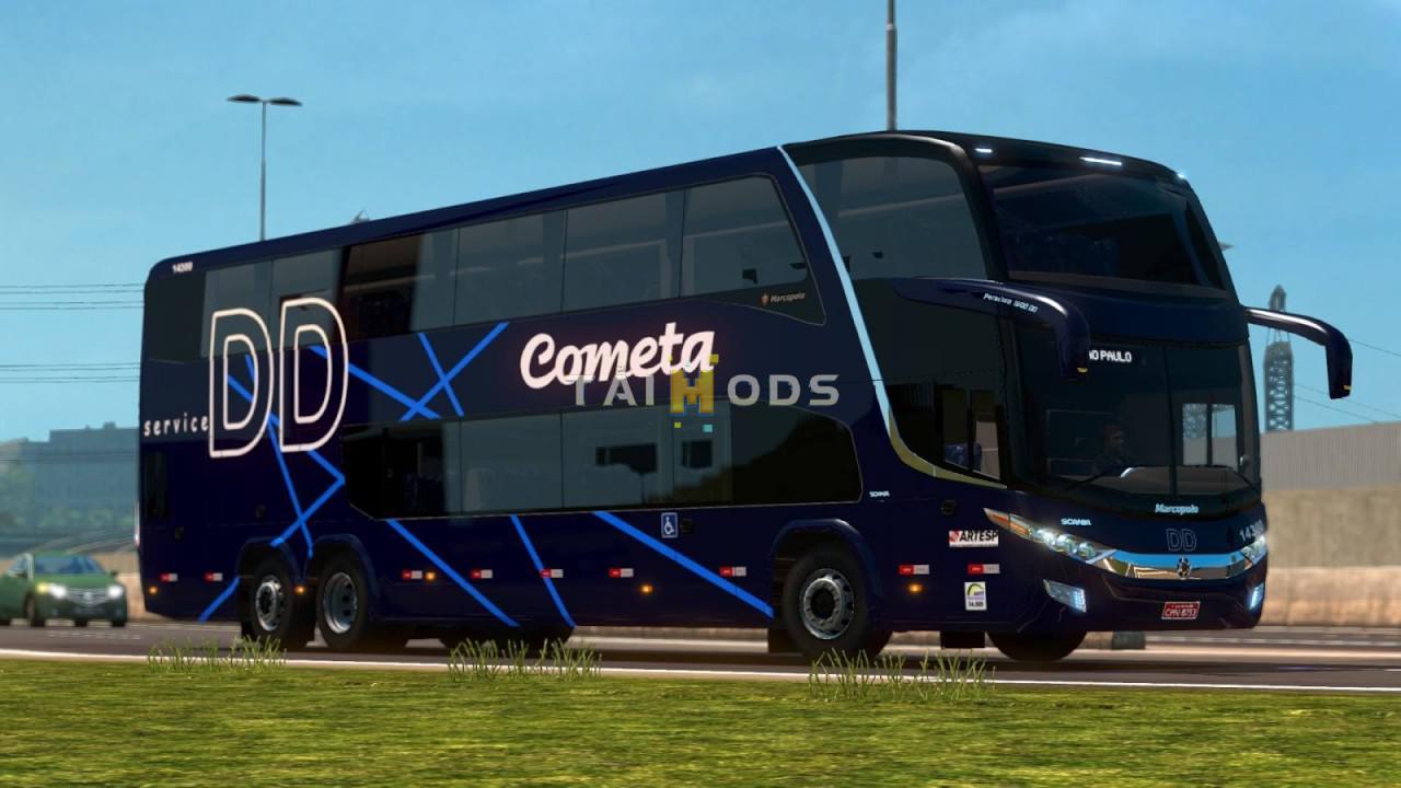 MOD ETS2 – Xe Khách ETS2 - Marcopolo Paradiso G7 1800 DD Scania 6x2/8x2 Bus (1.36.x)