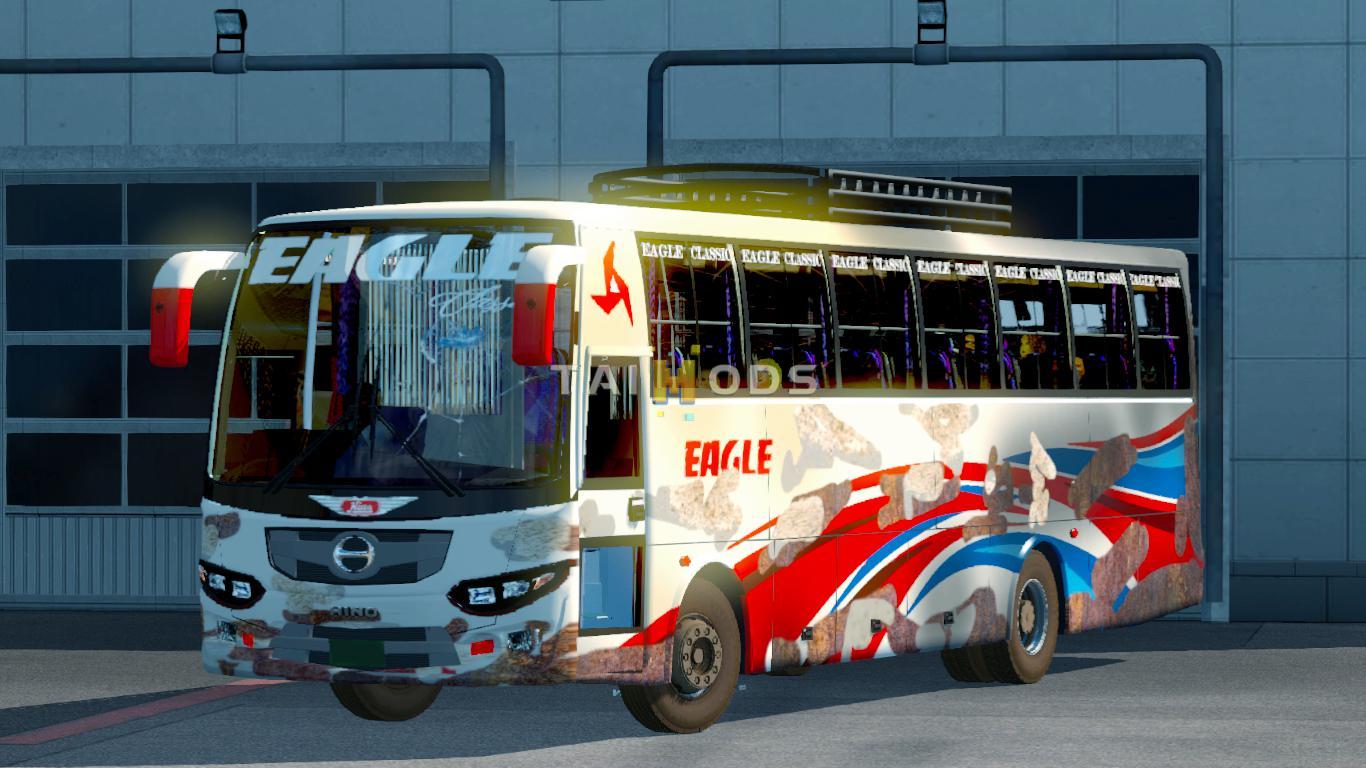 MOD ETS2 – Xe Khách ETS2 - Hino AK 1J Dirty Bus (1.36.x)