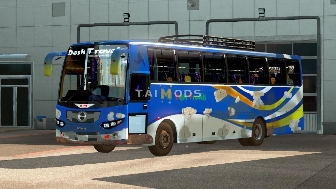 MOD ETS2 – Xe Khách ETS2 - Hino AK 1J Dirty Bus (1.36.x)