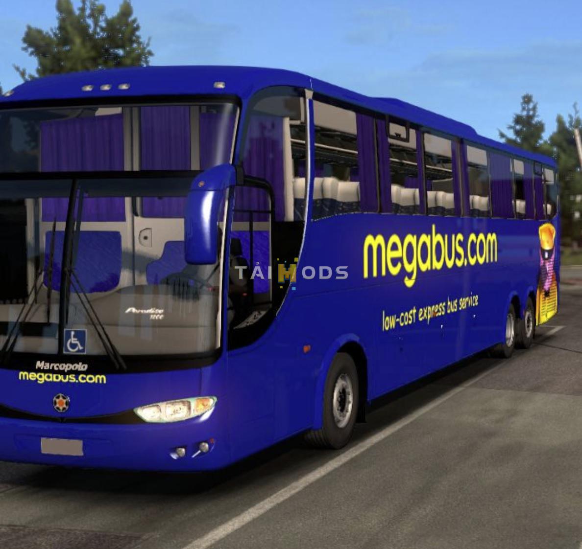 MOD ETS2 – Xe Khách ETS2 - Mercedes G6 - 1200 Megabus Skin (1.36.x)