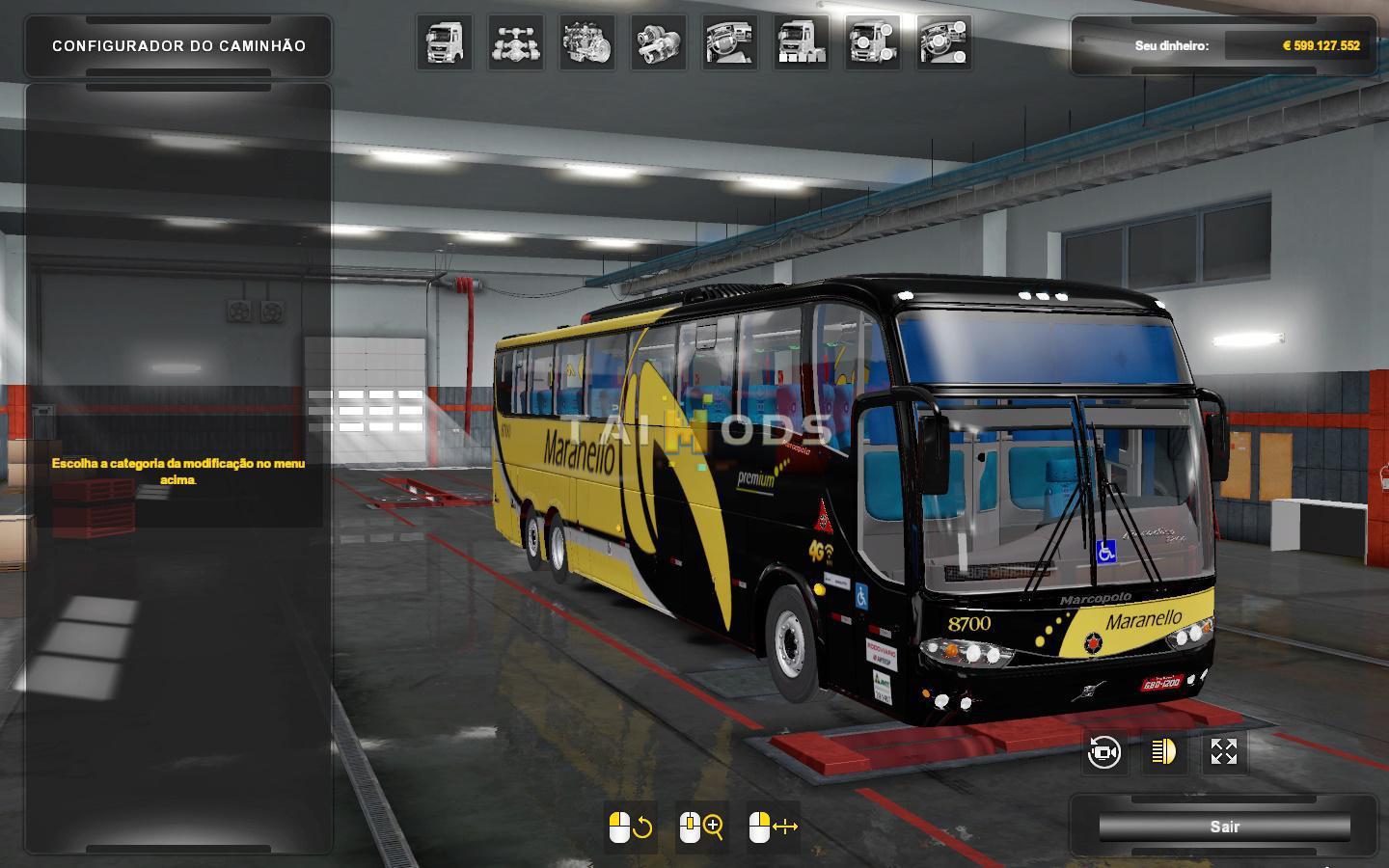 MOD ETS2 – Xe Khách ETS2 - Marcopolo Paradiso G6 1200 VLV-SC V3.0 (1.36.x)