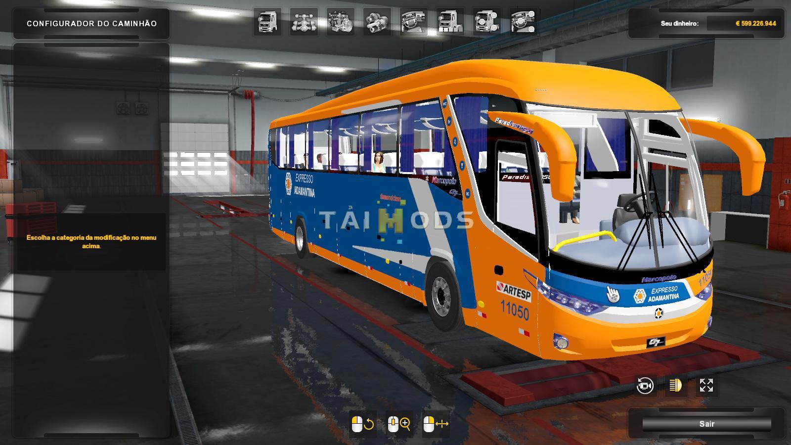 MOD ETS2 – Xe Khách ETS2 - Marcopolo G7 1050 Scania V1.5 (1.36.x)