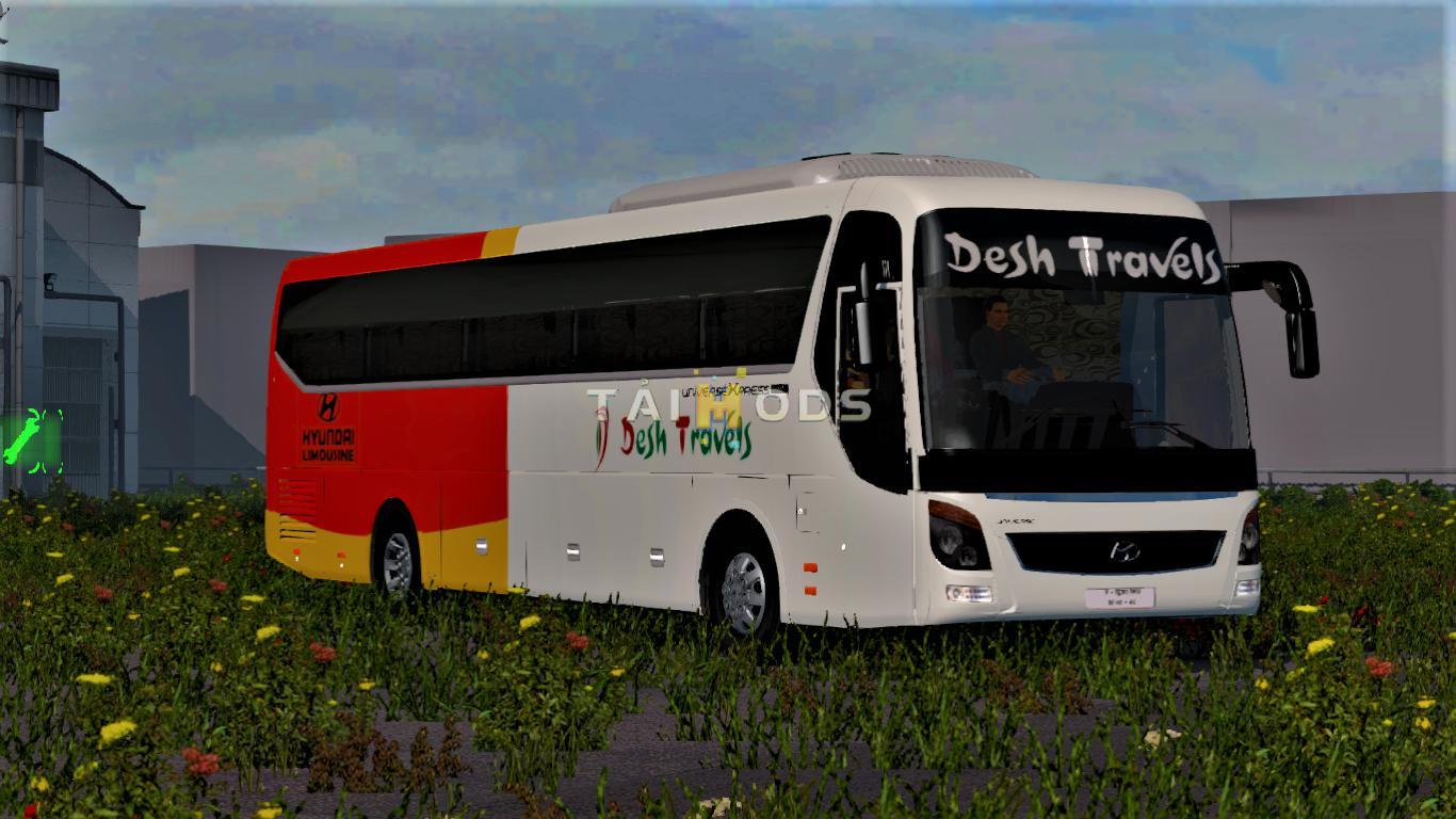 MOD ETS2 – Xe Khách ETS2 - Hyundai Universe Express Noble Bus Mod (1.36.x)