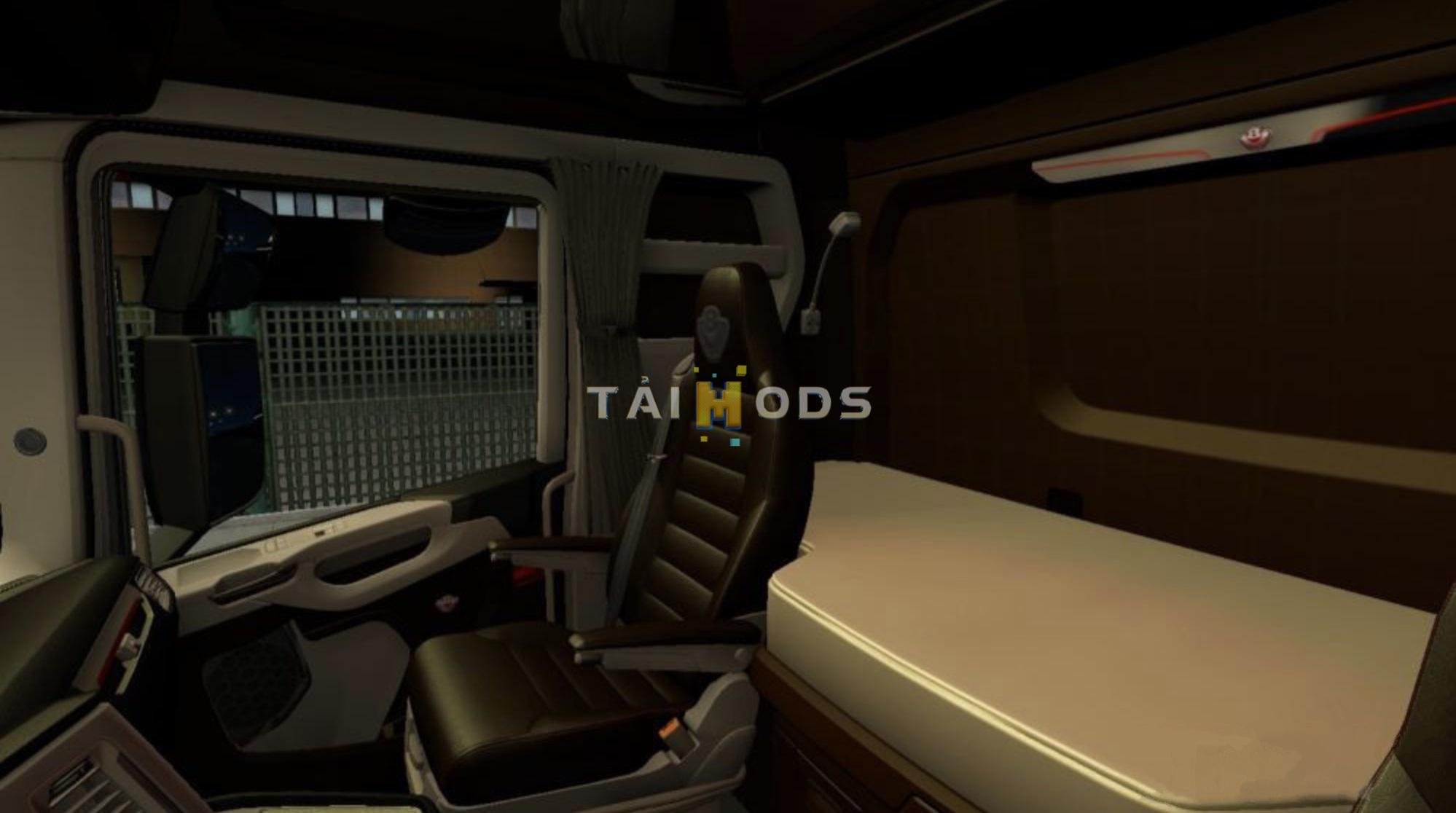 ETS2 - Scania Nextgen Brown Interior V1 (1.37 - 1.38) (1.38.x)