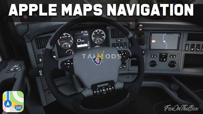 ETS2 - Apple Maps Navigation Pack V1.54 (1.54.x)