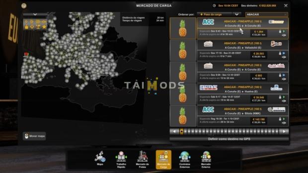 ETS2 - Pineapple Cargo for All Trailers V1.0 (1.49.x)
