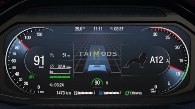 ETS2 - MAN TGX 2020 Improved Dashboard V1.2 (1.47.x)